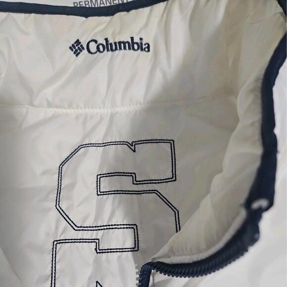 Columbia Unisex Puffer Vest Penn State sz M University Panther Colors - Picture 3 of 4